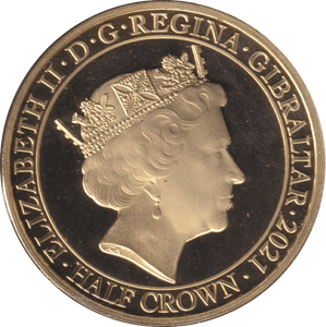2021 HALFCROWN DEVOTED TO YOUR SERVICE - WORLD COINS - Cambridgeshire Coins