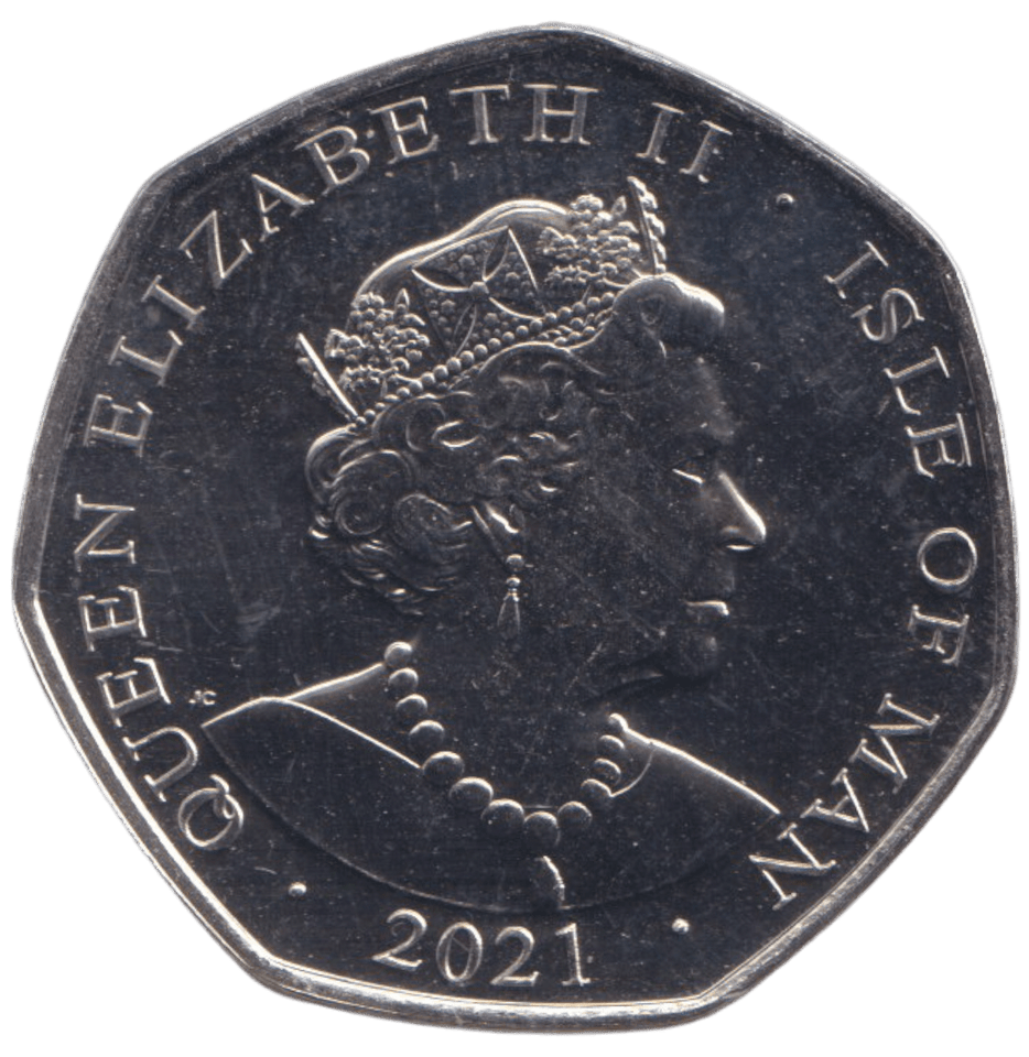 2021 ISLE OF MAN THE MARCH HARE 50P BU - 50P REGIONAL ISSUE - Cambridgeshire Coins