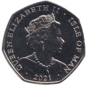 2021 ISLE OF MAN THE WHITE QUEEN 50P BU - 50P REGIONAL ISSUE - Cambridgeshire Coins