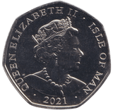 2021 ISLE OF MAN THE WHITE QUEEN 50P BU - 50P REGIONAL ISSUE - Cambridgeshire Coins