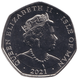 2021 LOOKING GLASS ALICE 50P ISLE OF MAN ( BU ) - 50P REGIONAL ISSUE - Cambridgeshire Coins