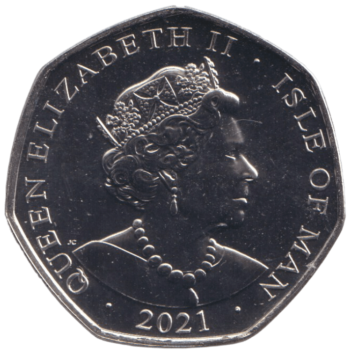 2021 LOOKING GLASS TWEEDLEDEE & TWEEDLEDUM 50P ISLE OF MAN ( BU ) - 50P REGIONAL ISSUE - Cambridgeshire Coins