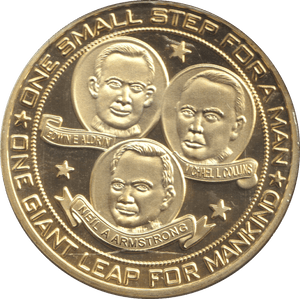 2021 MEDALLION FIRST FOOT PRINTS ON THE MOON USA - MEDALS & MEDALLIONS - Cambridgeshire Coins