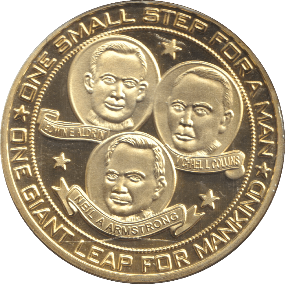 2021 MEDALLION FIRST FOOT PRINTS ON THE MOON USA - MEDALS & MEDALLIONS - Cambridgeshire Coins