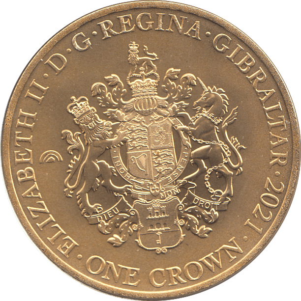 2021 ONE CROWN GIBRALTAR - SILVER WORLD COINS - Cambridgeshire Coins
