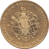 2021 ONE CROWN GIBRALTAR - SILVER WORLD COINS - Cambridgeshire Coins