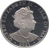 2021 ONE CROWN ISLE OF MAN - CROWN - Cambridgeshire Coins