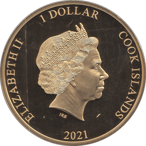 2021 ONE DOLLAR COOK ISLANDS AGE OF DINOSAUR - WORLD COINS - Cambridgeshire Coins