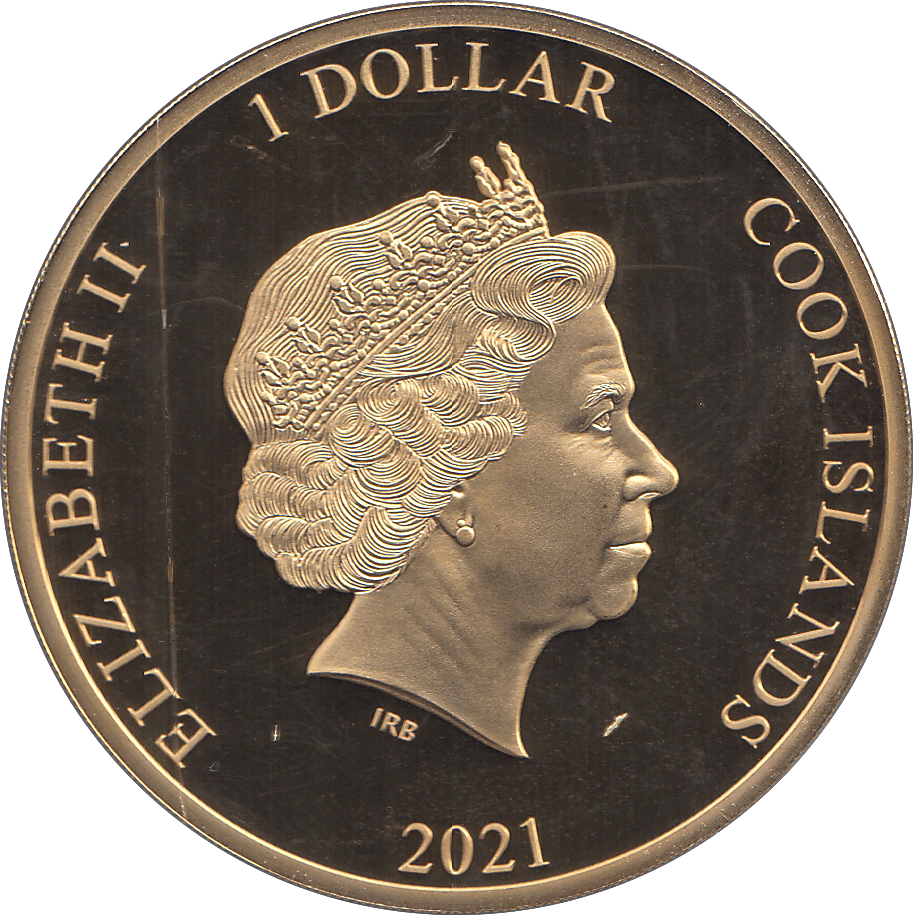2021 ONE DOLLAR COOK ISLANDS AGE OF DINOSAUR - WORLD COINS - Cambridgeshire Coins