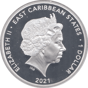 2021 ONE DOLLAR EAST CARIBBEAN STATES - WORLD COINS - Cambridgeshire Coins