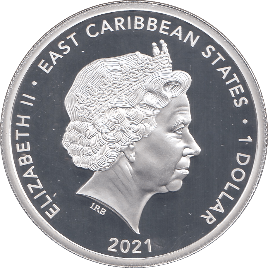 2021 ONE DOLLAR EAST CARIBBEAN STATES - WORLD COINS - Cambridgeshire Coins