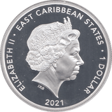 2021 ONE DOLLAR EAST CARIBBEAN STATES - WORLD COINS - Cambridgeshire Coins