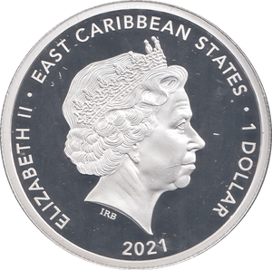 2021 ONE DOLLAR EAST CARIBBEAN STATES - WORLD COINS - Cambridgeshire Coins