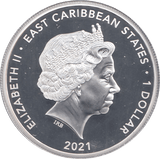 2021 ONE DOLLAR EAST CARIBBEAN STATES - WORLD COINS - Cambridgeshire Coins