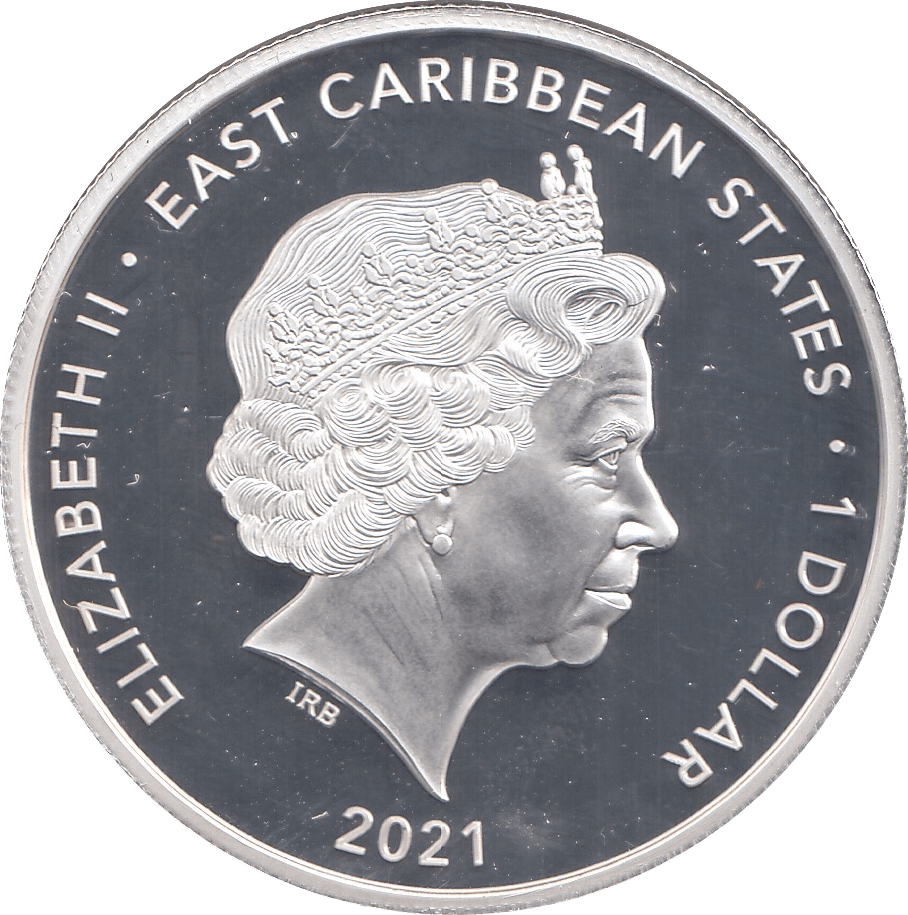 2021 ONE DOLLAR EAST CARIBBEAN STATES - WORLD COINS - Cambridgeshire Coins