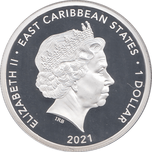 2021 ONE DOLLAR EAST CARIBBEAN STATES - WORLD COINS - Cambridgeshire Coins