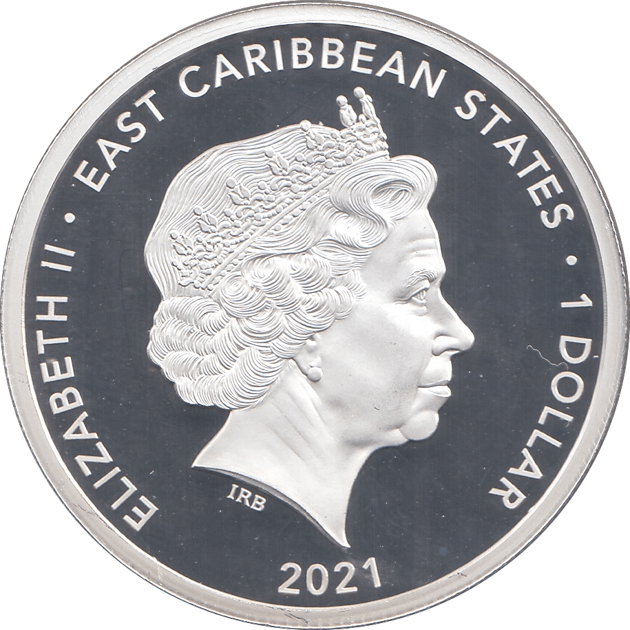 2021 ONE DOLLAR EAST CARIBBEAN STATES - WORLD COINS - Cambridgeshire Coins