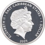 2021 ONE DOLLAR EAST CARIBBEAN STATES - WORLD COINS - Cambridgeshire Coins