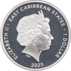 2021 ONE DOLLAR EAST CARIBBEAN STATES - WORLD COINS - Cambridgeshire Coins
