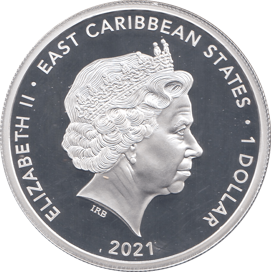 2021 ONE DOLLAR EAST CARIBBEAN STATES - WORLD COINS - Cambridgeshire Coins