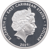2021 ONE DOLLAR EAST CARIBBEAN STATES - WORLD COINS - Cambridgeshire Coins