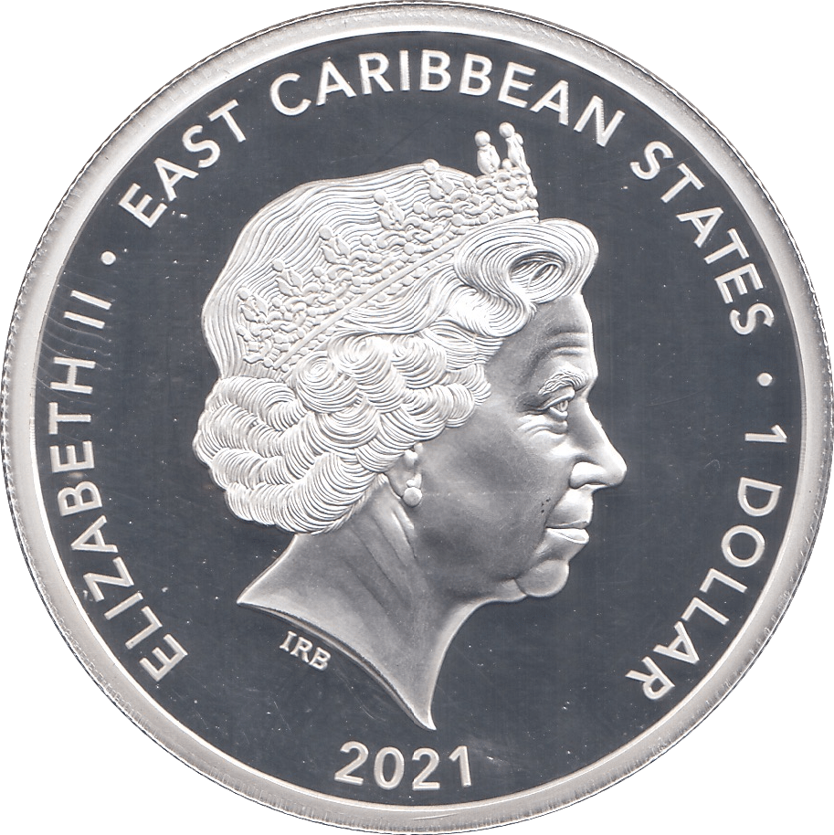 2021 ONE DOLLAR EAST CARIBBEAN STATES - WORLD COINS - Cambridgeshire Coins