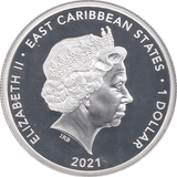 2021 ONE DOLLAR EAST CARIBBEAN STATES - WORLD COINS - Cambridgeshire Coins