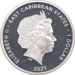 2021 ONE DOLLAR EAST CARIBBEAN STATES - WORLD COINS - Cambridgeshire Coins