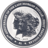 2021 ONE DOLLAR SILVER PROOF 100TH ANNIVERSARY - WORLD COINS - Cambridgeshire Coins
