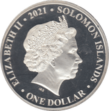2021 ONE DOLLAR SOLOMON ISLAND SILVER PROOF - SILVER WORLD COINS - Cambridgeshire Coins