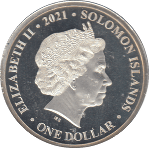 2021 ONE DOLLAR SOLOMON ISLAND SILVER PROOF - SILVER WORLD COINS - Cambridgeshire Coins