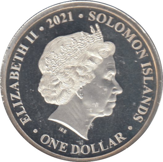 2021 ONE DOLLAR SOLOMON ISLAND SILVER PROOF - SILVER WORLD COINS - Cambridgeshire Coins