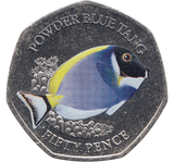 2021 POWDER BLUE TANG 50P ( BU ) - Cambridgeshire Coins