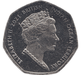 2021 POWDER BLUE TANG 50P ( BU ) - Cambridgeshire Coins
