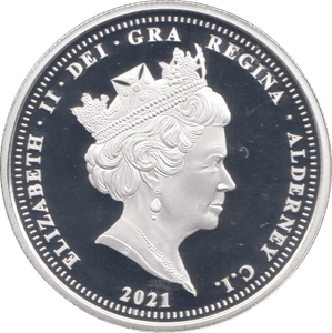 2021 PROOF R.N.L.I FIVE POUNDS ALDERNEY - WORLD COINS - Cambridgeshire Coins