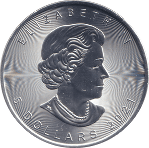 2021 SILVER 1OZ 5 DOLLAR CANADA - SILVER WORLD COINS - Cambridgeshire Coins