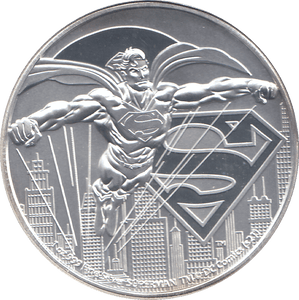 2021 SILVER 1OZ TWO DOLLARS SUPERMAN NIUE ( BU ) - SILVER WORLD COINS - Cambridgeshire Coins