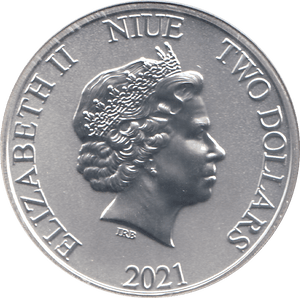 2021 SILVER 1OZ TWO DOLLARS SUPERMAN NIUE ( BU ) - SILVER WORLD COINS - Cambridgeshire Coins