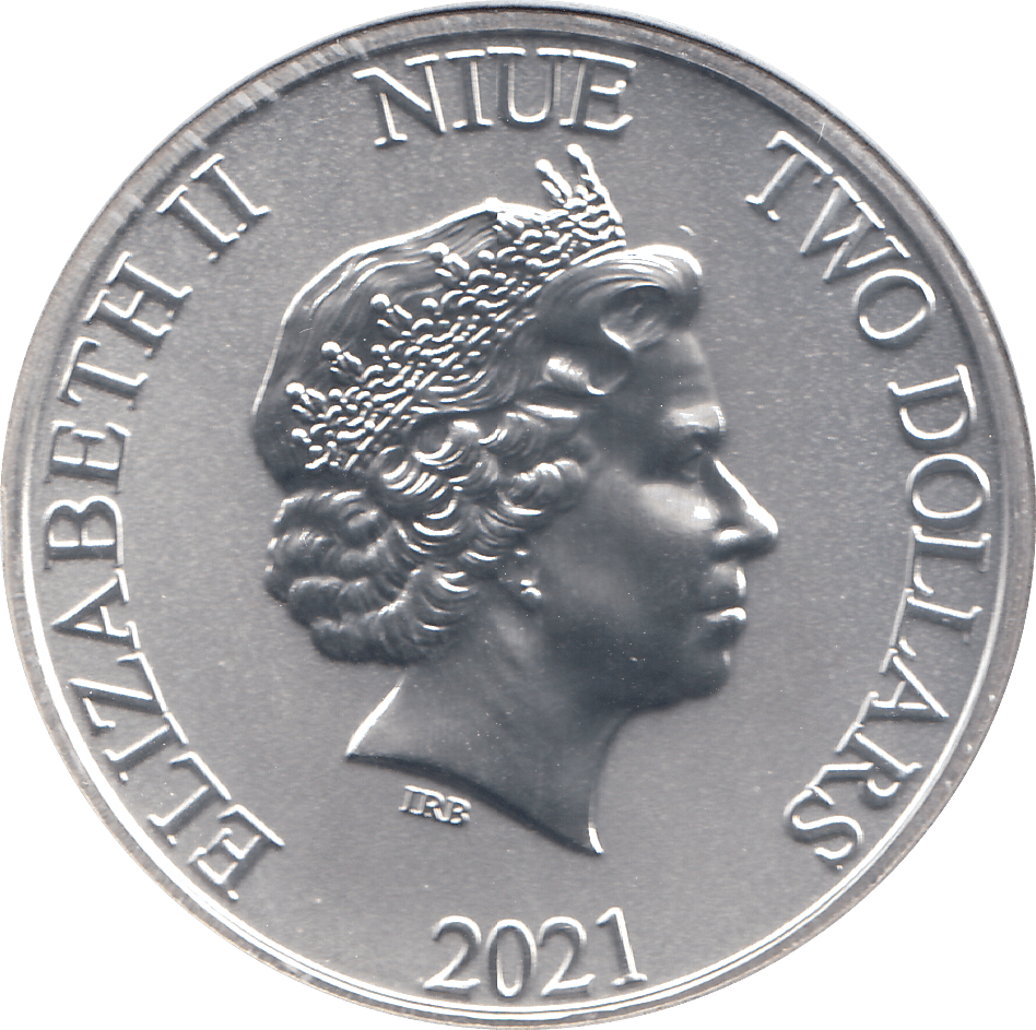 2021 SILVER 1OZ TWO DOLLARS SUPERMAN NIUE ( BU ) - SILVER WORLD COINS - Cambridgeshire Coins