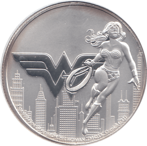 2021 SILVER 1OZ TWO DOLLARS WONDER WOMAN NIUE ( BU ) - SILVER WORLD COINS - Cambridgeshire Coins