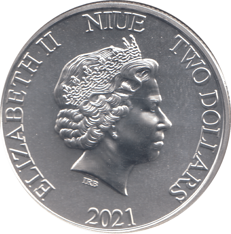 2021 SILVER 1OZ TWO DOLLARS WONDER WOMAN NIUE ( BU ) - SILVER WORLD COINS - Cambridgeshire Coins