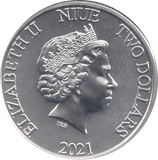 2021 SILVER 1OZ TWO DOLLARS WONDER WOMAN NIUE ( BU ) - SILVER WORLD COINS - Cambridgeshire Coins