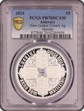 2021 SILVER FIVE POUND NEW GOTHIC CROWN PCGS PR70 ( PROOF ) - Cambridgeshire Coins