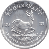 2021 SILVER KRUGERRAND 1OZ SOUTH AFRICA ( UNC ) - SILVER WORLD COINS - Cambridgeshire Coins