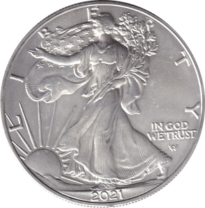 2021 SILVER LIBERTY DOLLAR USA - SILVER WORLD COINS - Cambridgeshire Coins