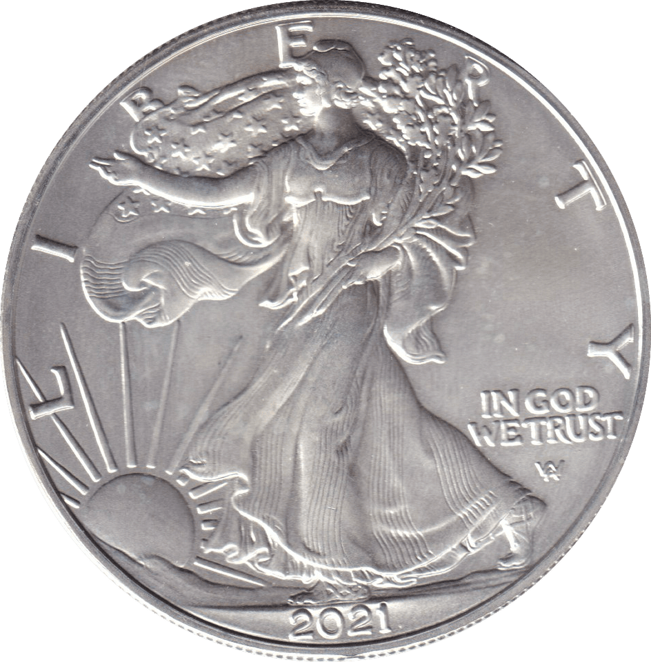 2021 SILVER LIBERTY DOLLAR USA - SILVER WORLD COINS - Cambridgeshire Coins