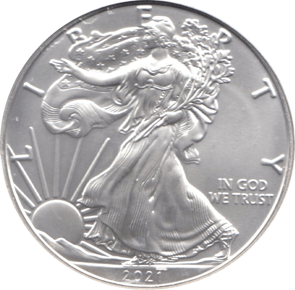 2021 SILVER LIBERTY DOLLAR USA - SILVER WORLD COINS - Cambridgeshire Coins