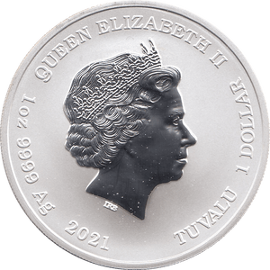 2021 SILVER MARVEL ONE DOLLAR WOLVERINE TUVALU - SILVER WORLD COINS - Cambridgeshire Coins