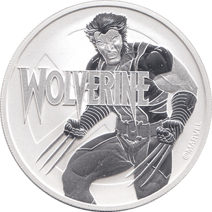 2021 SILVER MARVEL ONE DOLLAR WOLVERINE TUVALU - SILVER WORLD COINS - Cambridgeshire Coins
