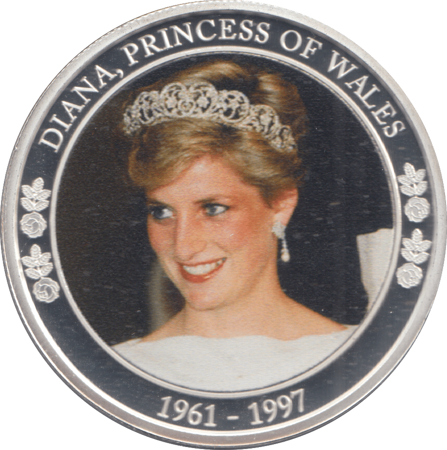 2021 SILVER PLATED PRINCESS DIANA COMMEMORATIVE DOLLAR - WORLD COINS - Cambridgeshire Coins